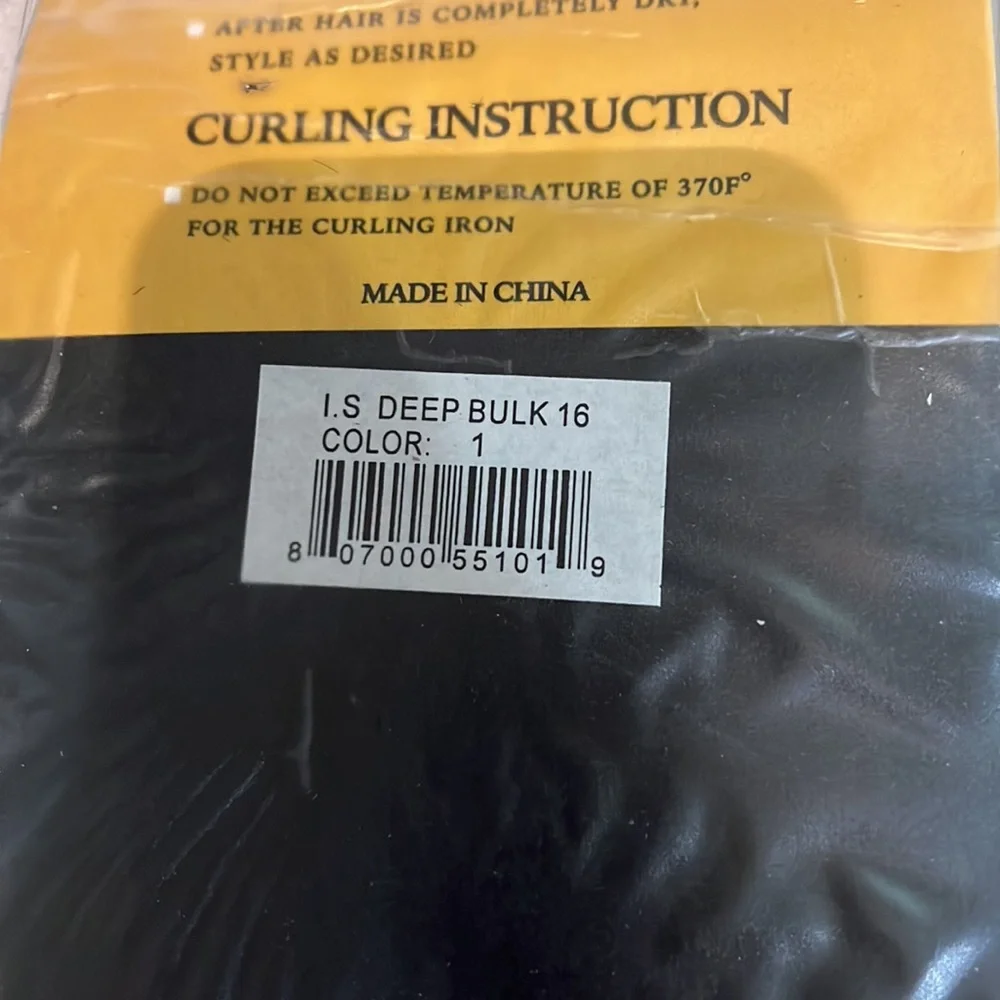 Supreme quality iron safe human hair, 2 packs, new in package‎